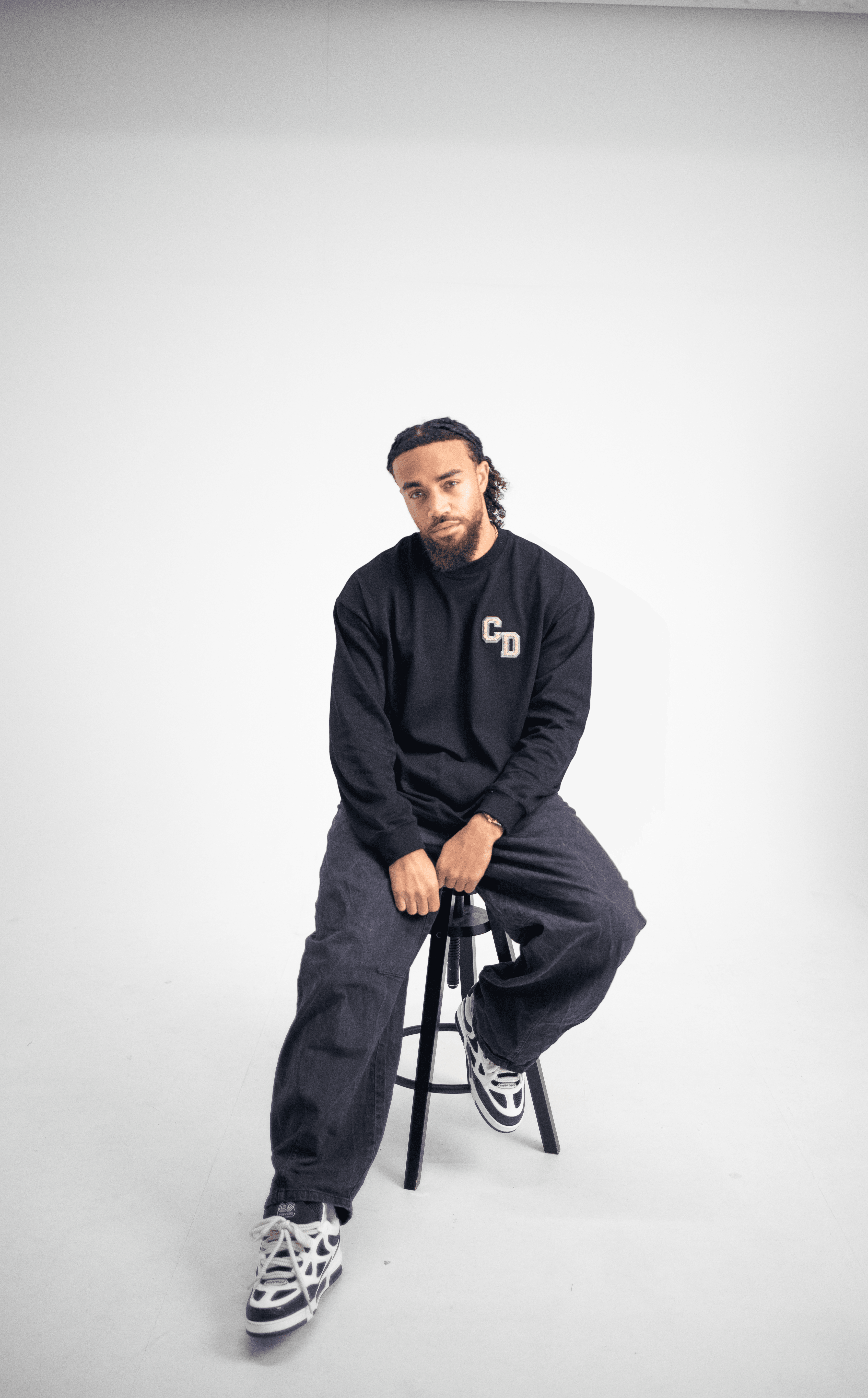 Cardair CD Logo L/S Black T-Shirt